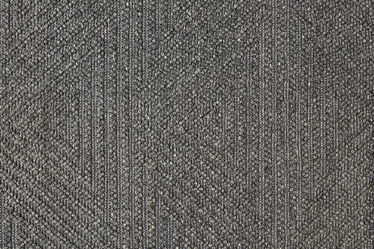 2' X 3' Gray Wool Geometric Hand Woven Area Rug With Fringe