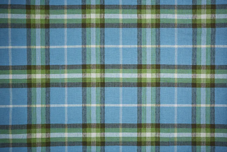 8' X 10' Blue and Green Abstract Hand Woven Area Rug