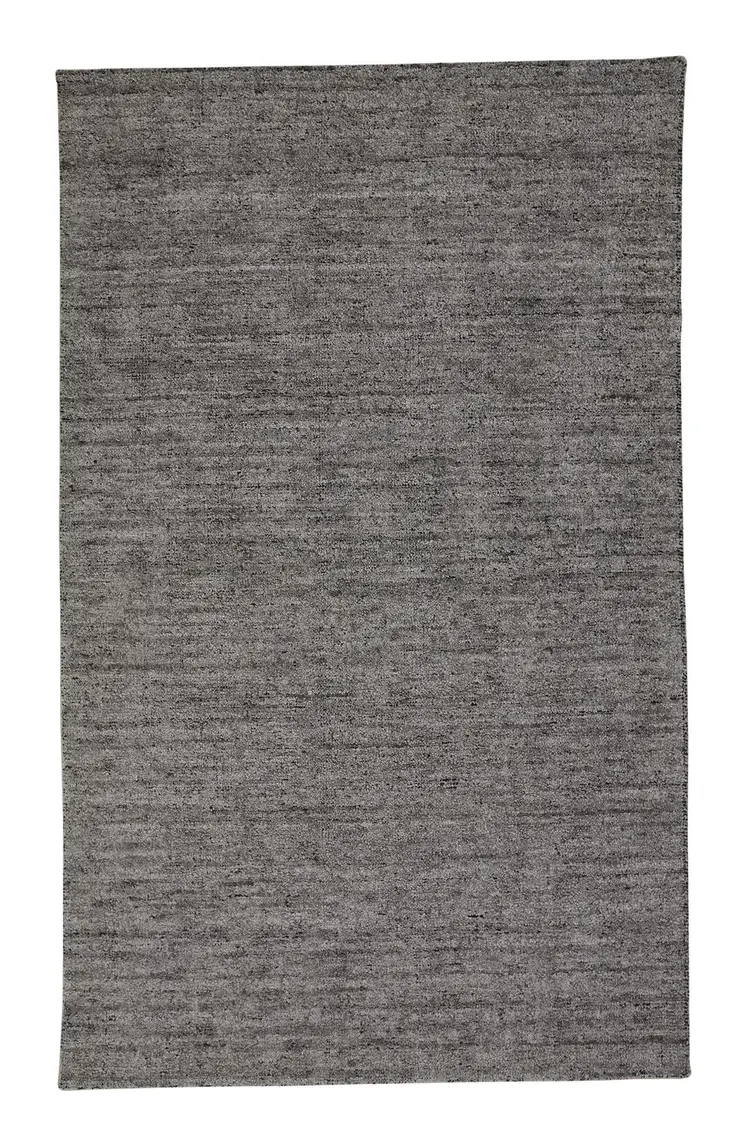 2' X 3' Gray and Black Hand Woven Area Rug
