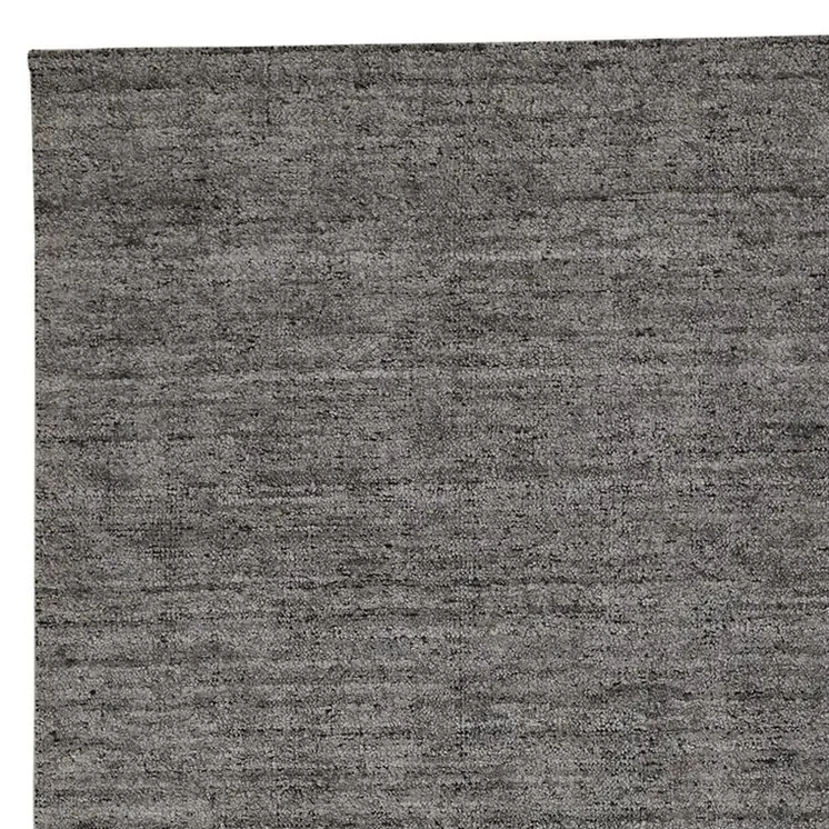 2' X 3' Gray and Black Hand Woven Area Rug
