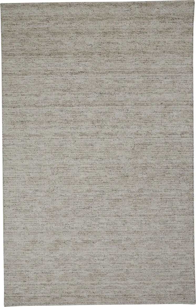 5' X 8' Taupe Hand Woven Area Rug