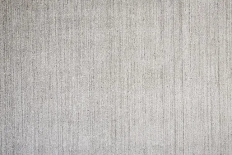 8' X 10' Gray Silver And Black Wool Hand Knotted Stain Resistant Area Rug