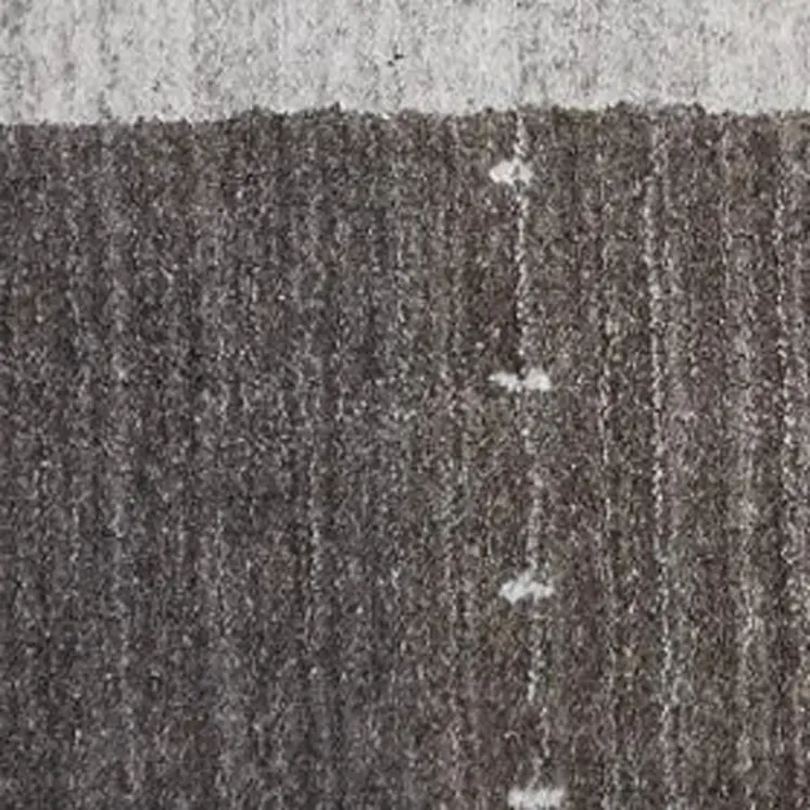 2' X 3' Gray Silver And Black Wool Hand Knotted Stain Resistant Area Rug