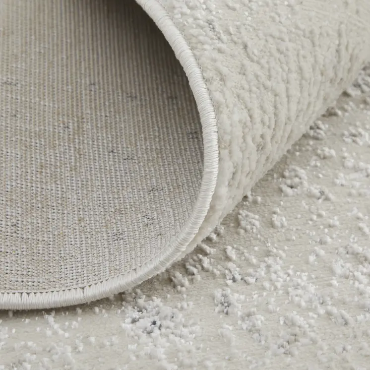 8' X 10' Gray and Ivory Abstract Power Loom Non Skid Area Rug