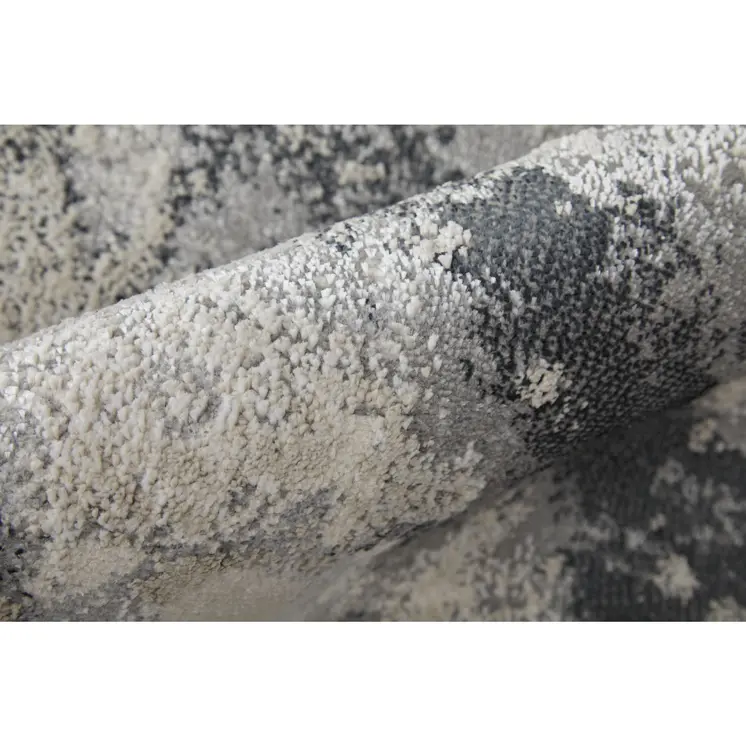 9' X 12' Gray Abstract Area Rug