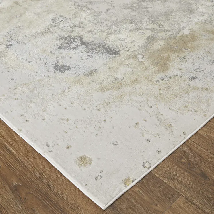 4' X 6' Gray Abstract Area Rug