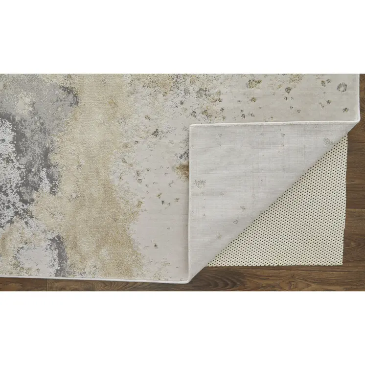 10' X 13' Gray Abstract Area Rug