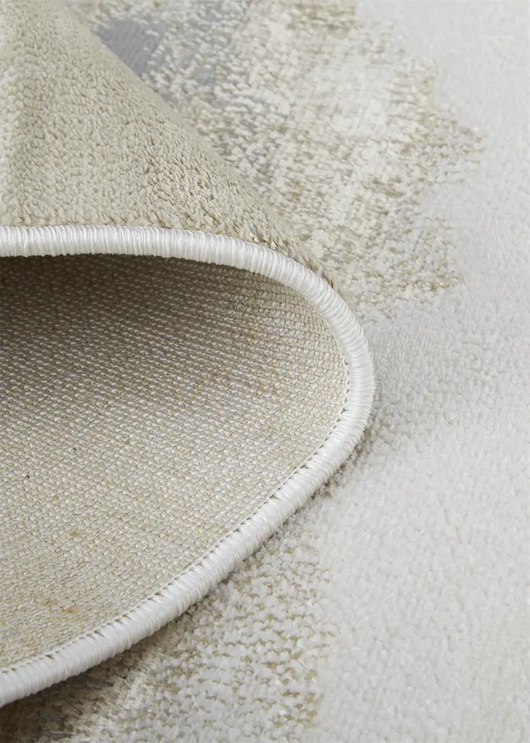 12' X 15' Ivory Tan And Gray Abstract Area Rug