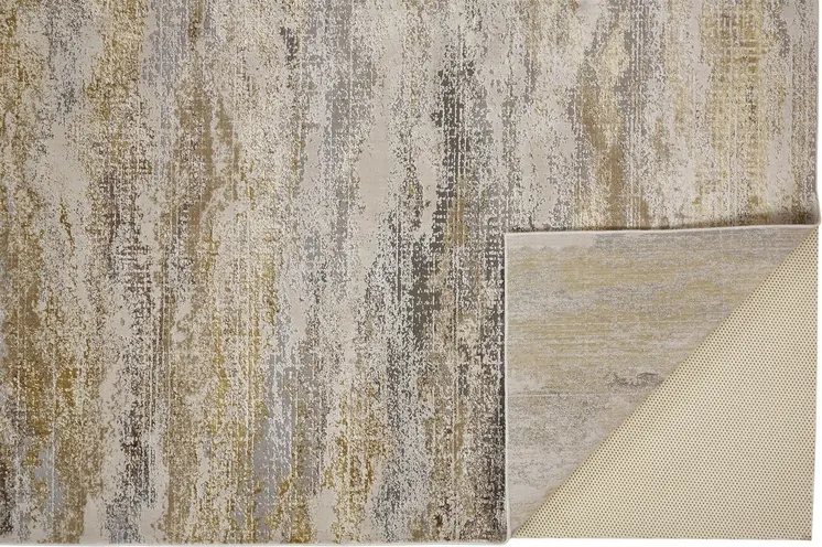 8' X 10' Gray and Ivory Abstract Non Skid Area Rug