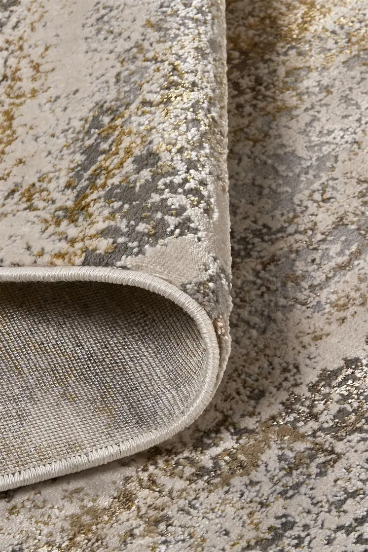 8' X 10' Gray and Ivory Abstract Non Skid Area Rug