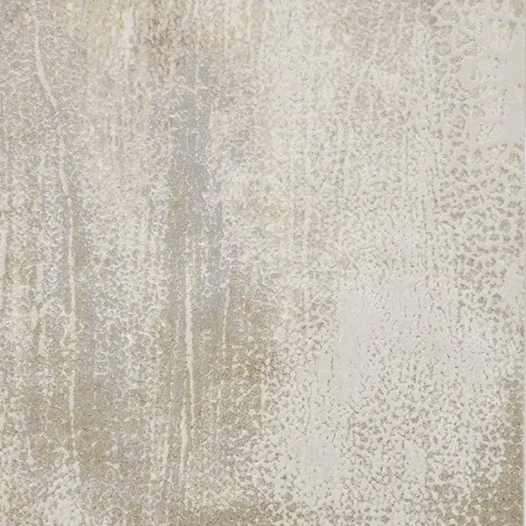 5' X 8' Ivory Gray And Gold Abstract Stain Resistant Area Rug