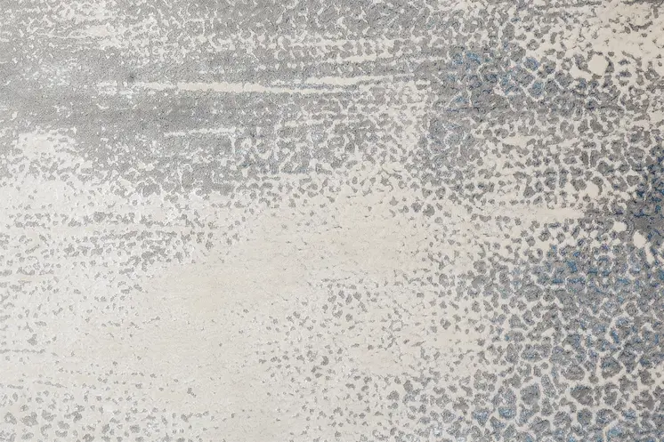 7' X 10' Gray Blue and Ivory Abstract Non Skid Area Rug