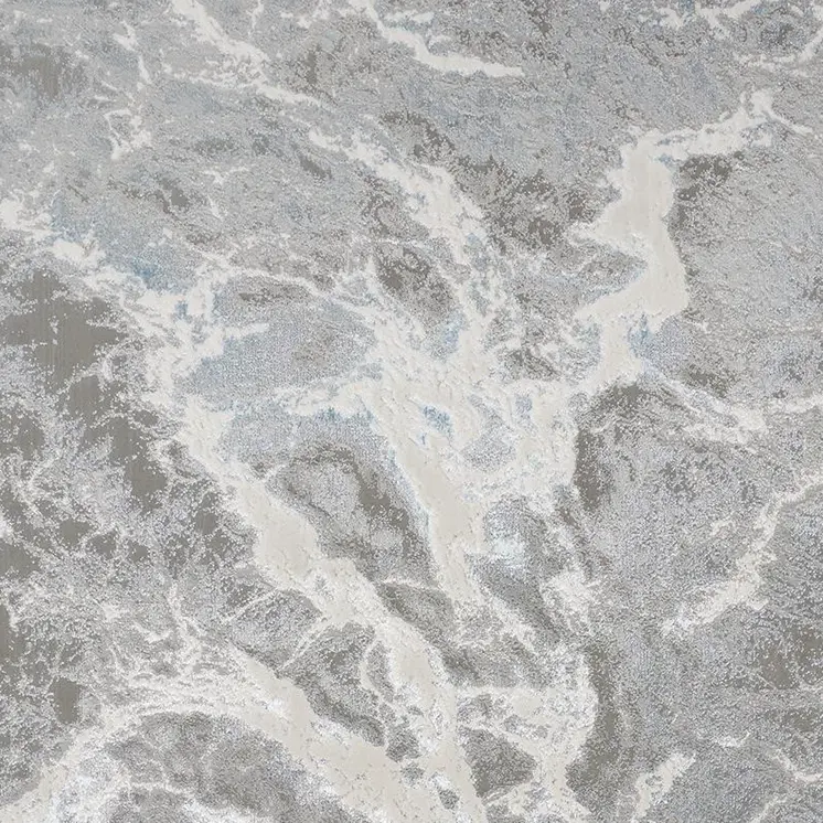 13' X 20' Gray and Ivory Abstract Area Rug