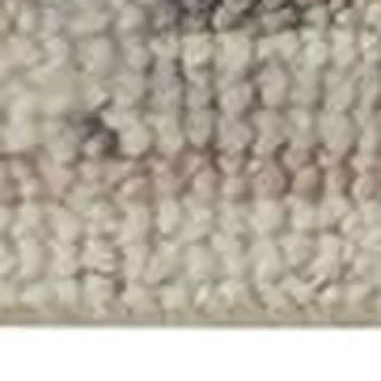 10' X 13' Ivory Gray And Blue Wool Floral Hand Knotted Stain Resistant Area Rug