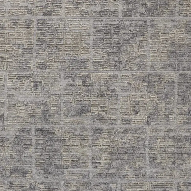 10' X 14' Gray And Ivory Abstract Hand Woven Area Rug