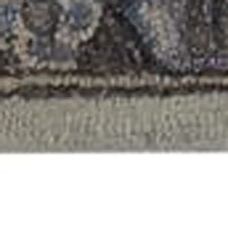 4' X 6' Ivory And Gray Wool Floral Tufted Handmade Stain Resistant Area Rug