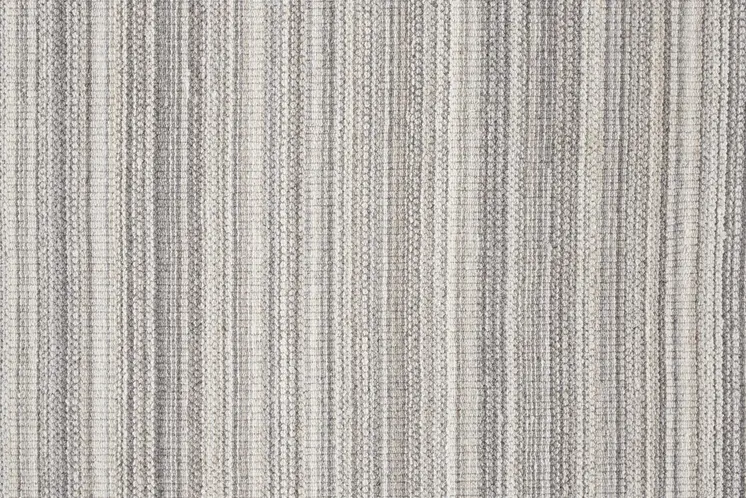 8' X 10' Gray And Taupe Wool Hand Woven Stain Resistant Area Rug