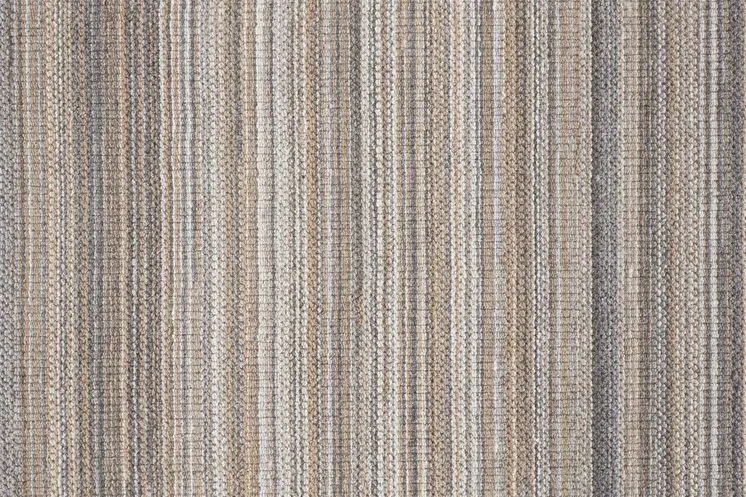 5' X 8' Brown And Taupe Wool Hand Woven Stain Resistant Area Rug