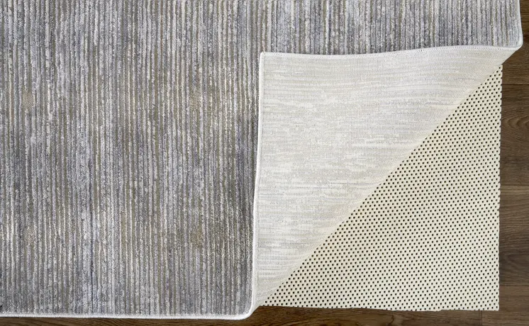 12' X 15' Taupe Silver And Tan Abstract Power Loom Area Rug