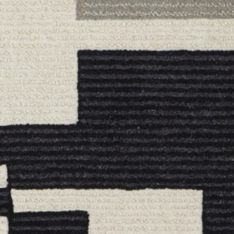 10' X 14' Ivory Wool Abstract Hand Tufted Area Rug