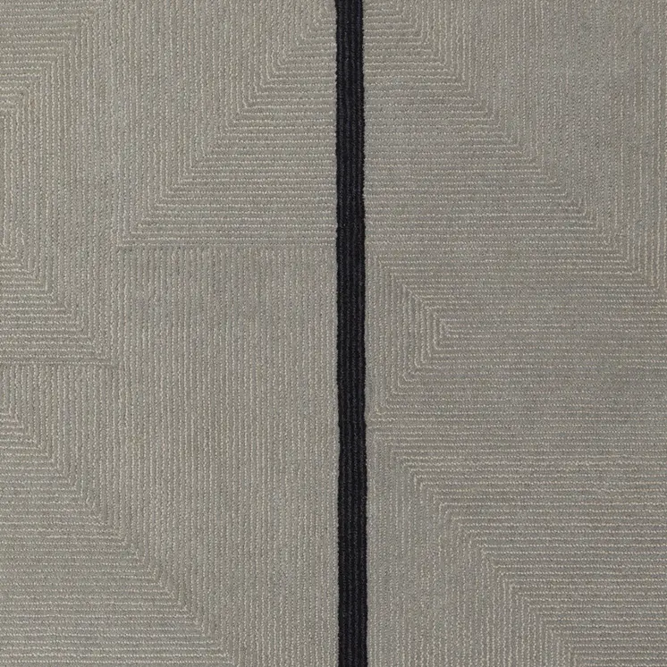 4' X 6' Black and Gray Wool Abstract Geometric Hand Tufted Area Rug