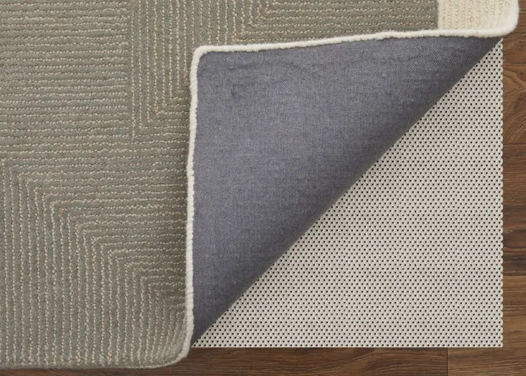 4' X 6' Black and Gray Wool Abstract Geometric Hand Tufted Area Rug