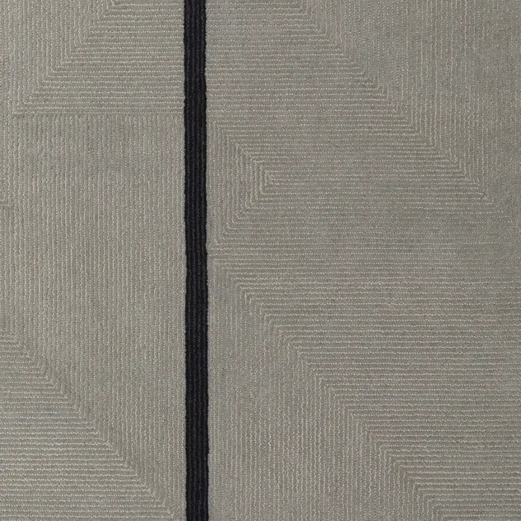 5' X 8' Brown and Black Abstract Geometric Hand Tufted Area Rug