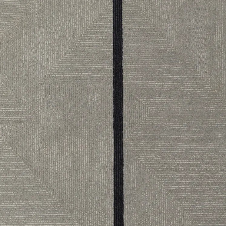 5' X 8' Brown and Black Abstract Geometric Hand Tufted Area Rug