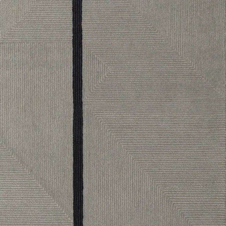 10' X 14' Brown and Black Abstract Geometric Hand Tufted Area Rug