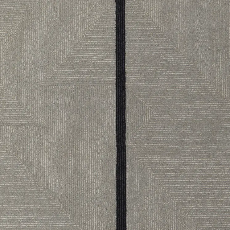 10' X 14' Brown and Black Abstract Geometric Hand Tufted Area Rug