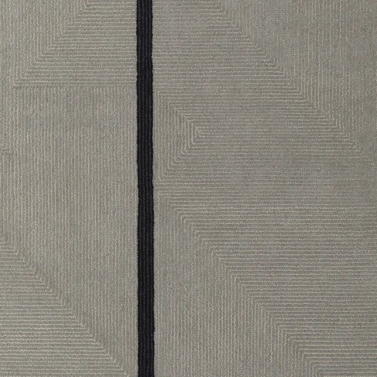 2' X 3' Brown and Black Abstract Geometric Hand Tufted Area Rug