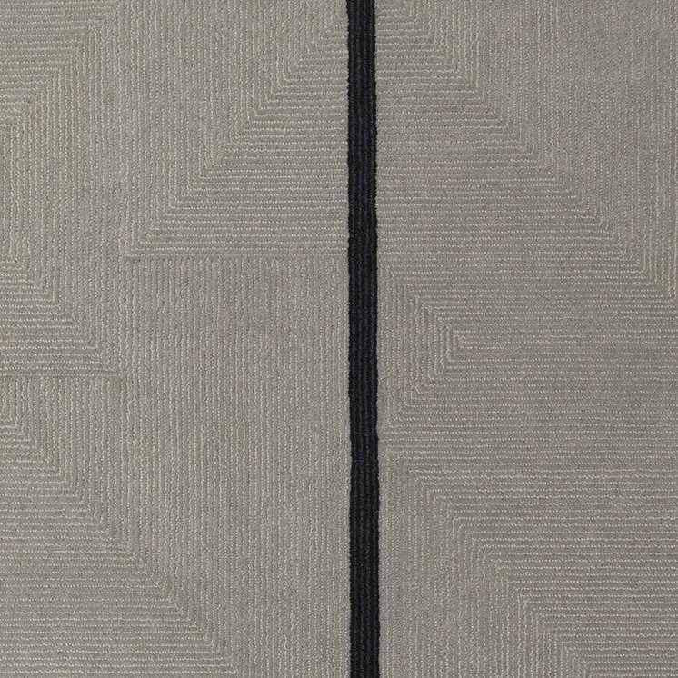 2' X 3' Brown and Black Abstract Geometric Hand Tufted Area Rug