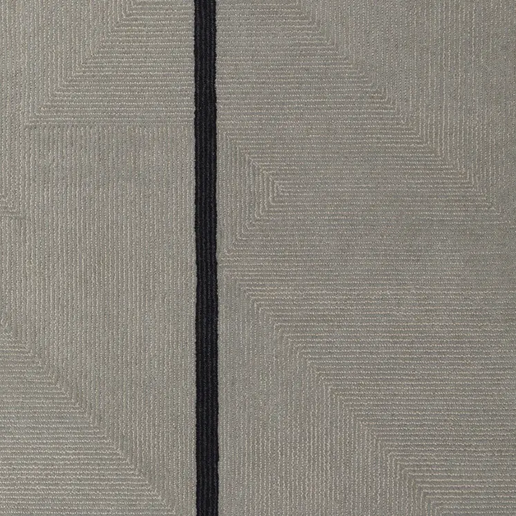 2' X 3' Brown and Black Abstract Geometric Hand Tufted Area Rug