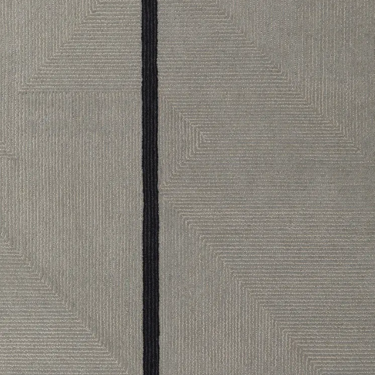 2' X 3' Brown and Black Abstract Geometric Hand Tufted Area Rug
