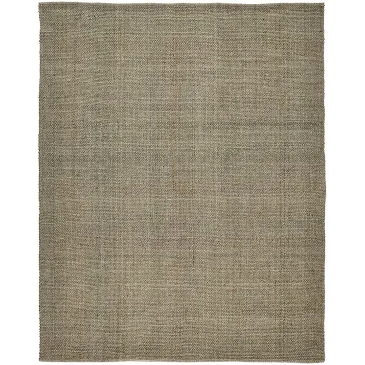 9' X 12' Green Hand Woven Area Rug