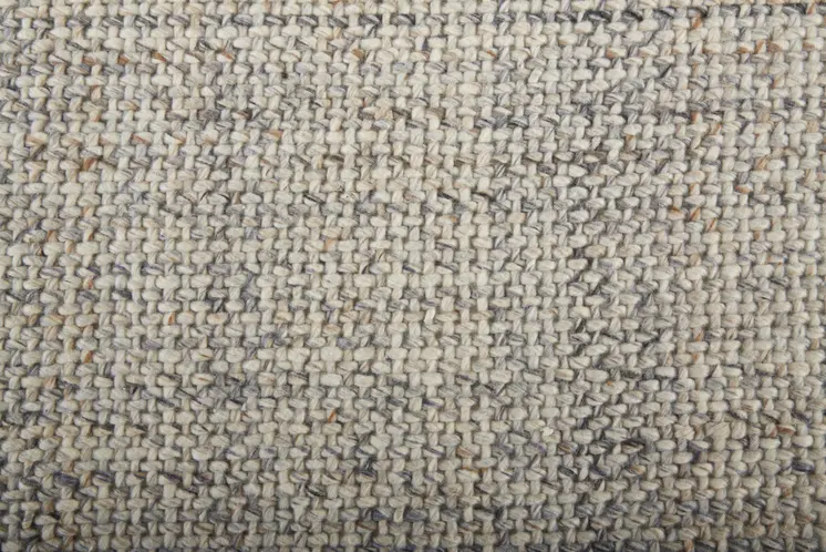 9' X 12' Beige and Gray Hand Woven Area Rug