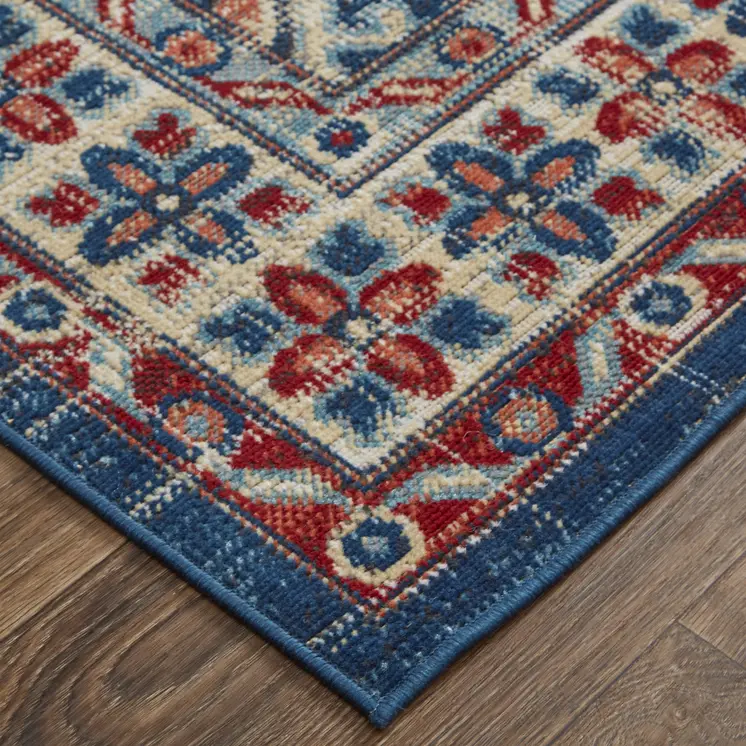 13' X 15' Abstract Power Loom Distressed Area Rug