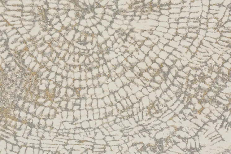 10' X 14' Ivory Tan And Gray Abstract Area Rug
