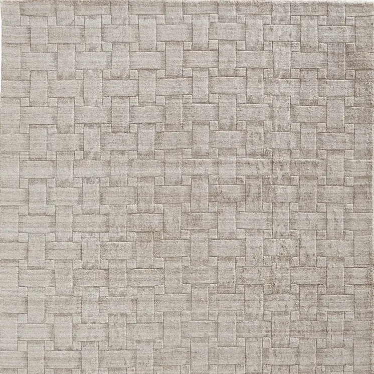 12' X 15' Ivory Striped Hand Woven Area Rug