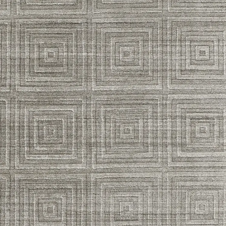 5' X 8' Gray And Silver Striped Hand Woven Area Rug