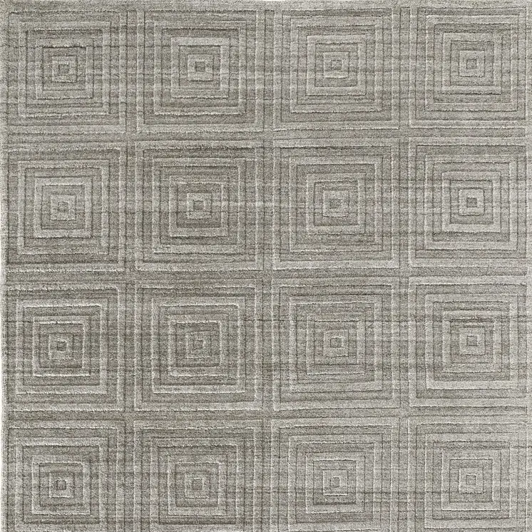 5' X 8' Gray And Silver Striped Hand Woven Area Rug