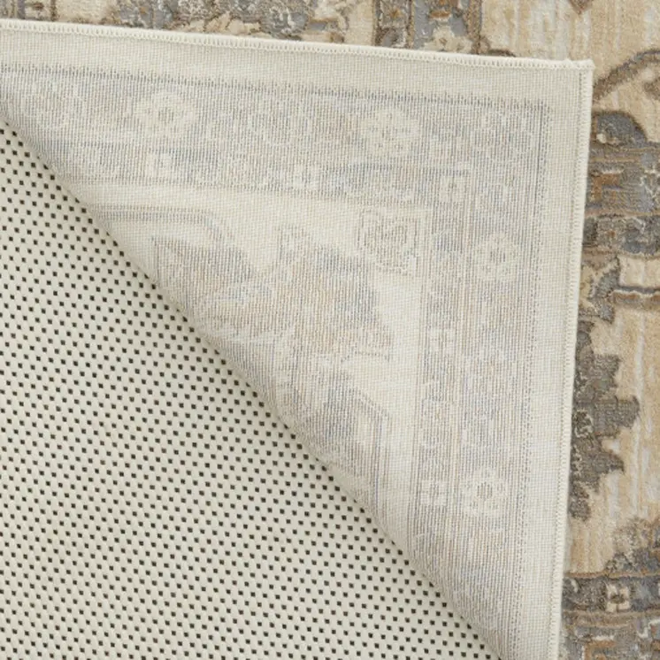 12' X 15' Tan Ivory And Brown Power Loom Area Rug