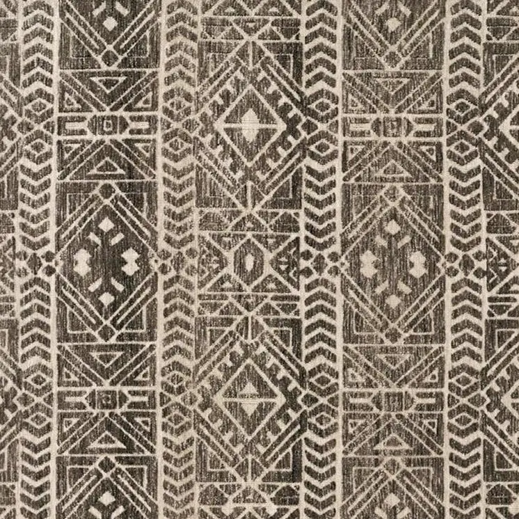 8' X 10' Gray and Ivory Striped Non Skid Area Rug
