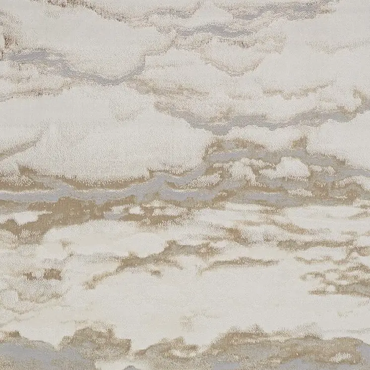 2' X 3' Ivory Tan And Gray Abstract Stain Resistant Area Rug