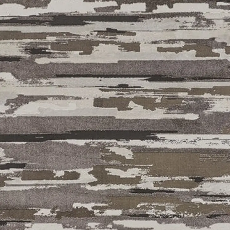 2' X 3' Brown and Ivory Abstract Power Loom Distressed Area Rug