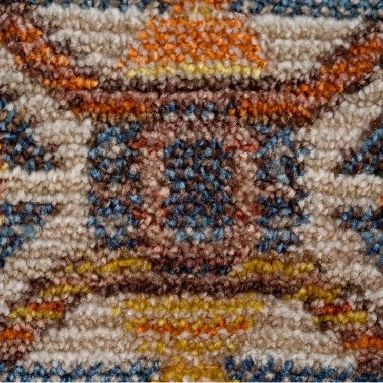 4' X 6' Brown Southwestern Area Rug