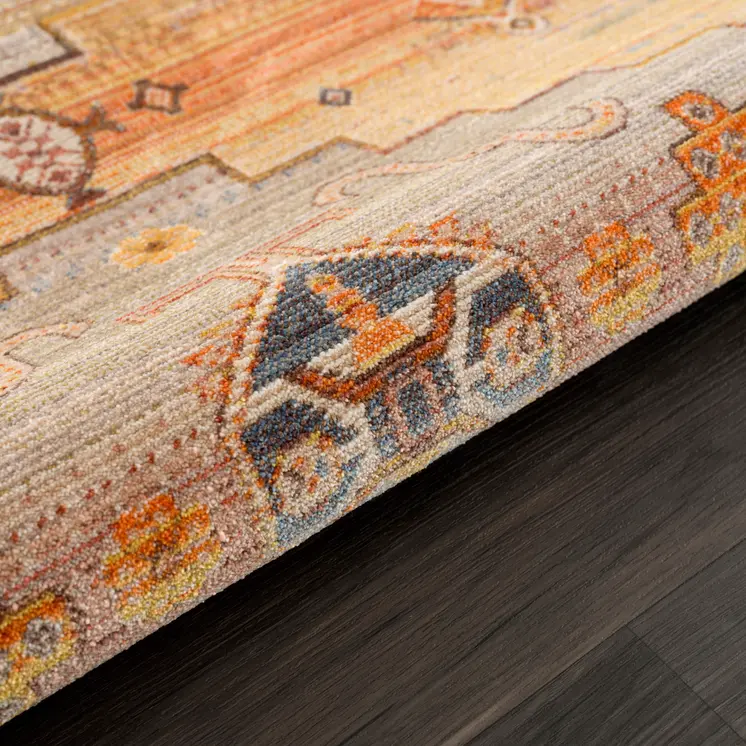 4' X 6' Brown Southwestern Area Rug