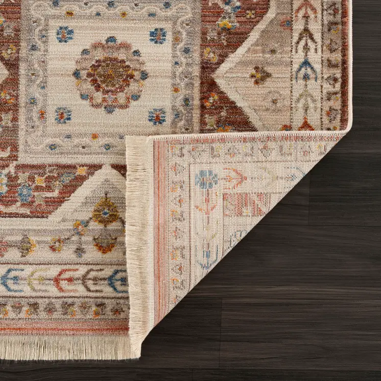 9' X 12' Red Southwestern Area Rug