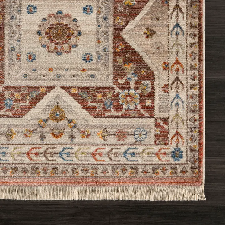 9' X 12' Red Southwestern Area Rug