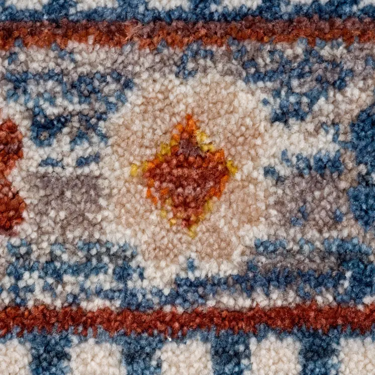 5' X 8' Red Southwestern Area Rug